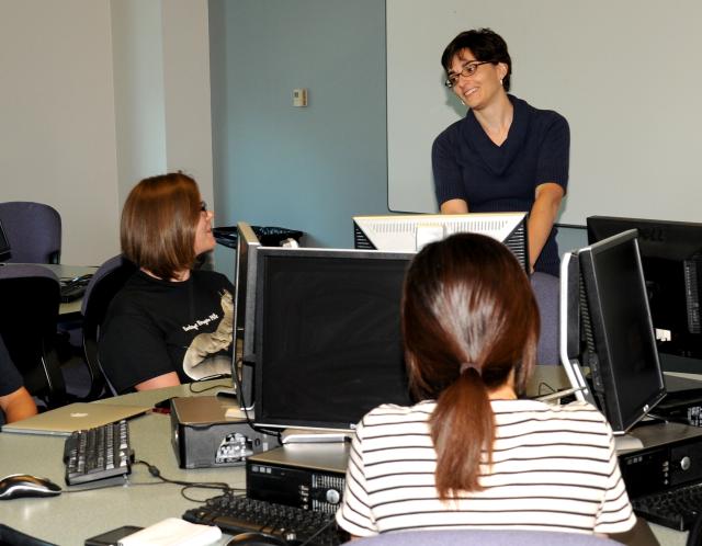 Rebecca Garabed with students