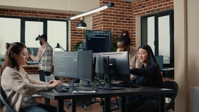 Students in a classroom